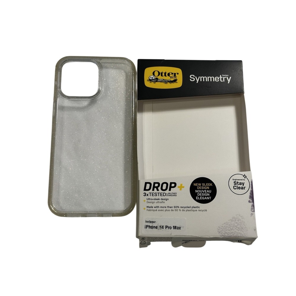 OtterBox Symmetry Series Case Clear With Glitter Fits iPhone Pro Max 14